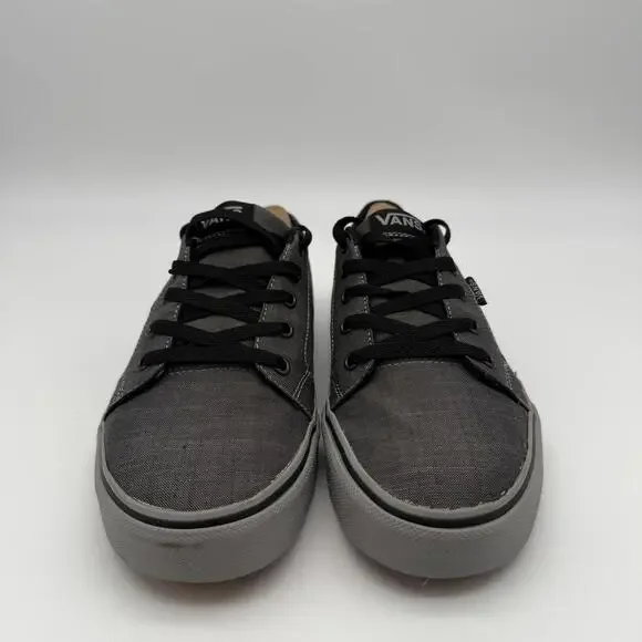 Vans Gray and Black Canvas Sneakers - Men's Size 9 - Picture 11 of 11